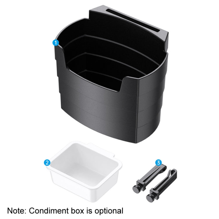 Car-Mounted French Fries Cup Holder Storage Box Multifunctional Trash Can, Model: SD-1019 - HoMEdemic™ 