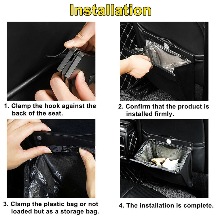 Car Multifunctional LED Design Hanging Folding Garbage Bin Storage Box - HoMEdemic™ 