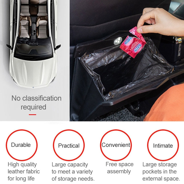 Car Multifunctional LED Design Hanging Folding Garbage Bin Storage Box - HoMEdemic™ 