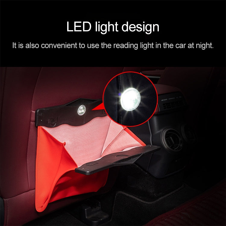 Car Multifunctional LED Design Hanging Folding Garbage Bin Storage Box - HoMEdemic™ 
