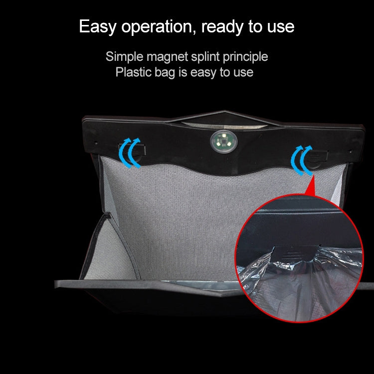 Car Multifunctional LED Design Hanging Folding Garbage Bin Storage Box - HoMEdemic™ 