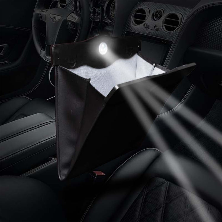 Car Multifunctional LED Design Hanging Folding Garbage Bin Storage Box - HoMEdemic™ 