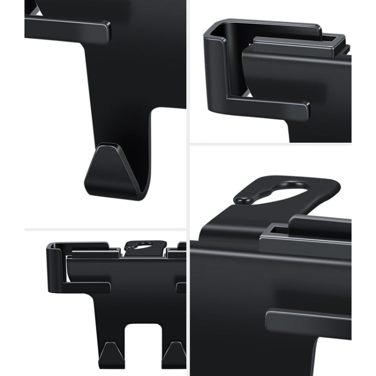 Car Multifunctional Mobile Phone Holder Rear Headrest Storage Hook(Black) - HoMEdemic™ 