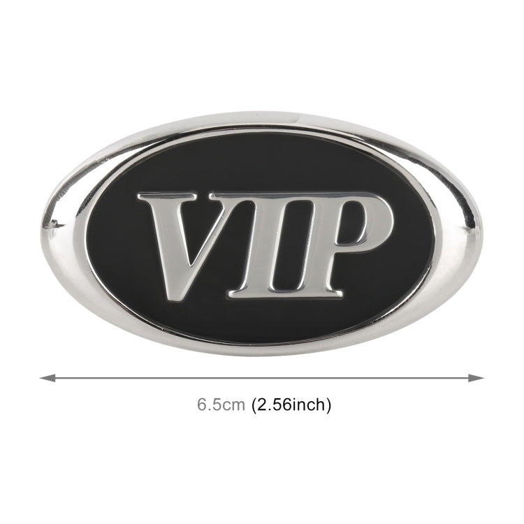 Car Oval Style VIP Metal Personalized Decorative Stickers, Size: 6.5 x 3.5 x 0.5cm - HoMEdemic™ 
