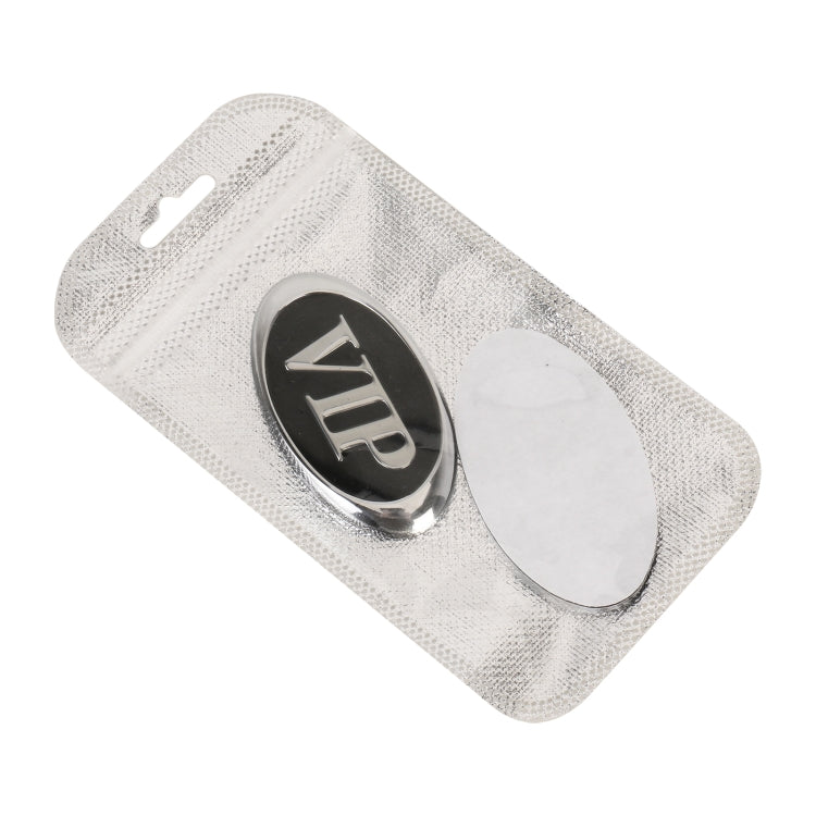 Car Oval Style VIP Metal Personalized Decorative Stickers, Size: 6.5 x 3.5 x 0.5cm - HoMEdemic™ 