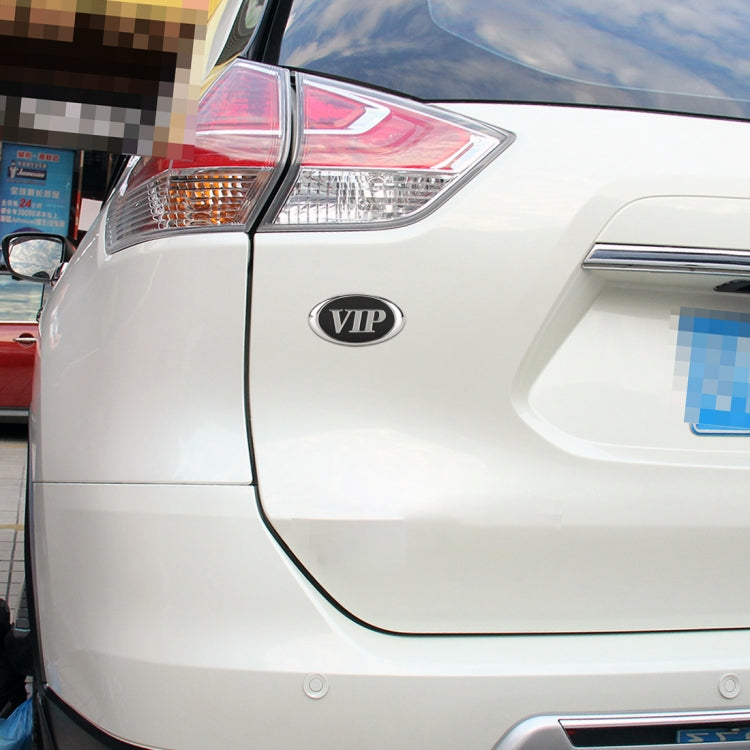 Car Oval Style VIP Metal Personalized Decorative Stickers, Size: 6.5 x 3.5 x 0.5cm - HoMEdemic™ 