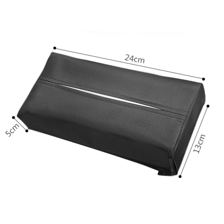 Car PU Leather Tissue Box, Size: 24x13x5cm, Car Tissue Box - HoMEdemic™ 