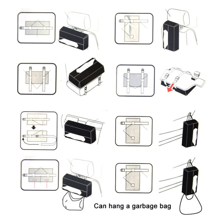 Car PU Leather Tissue Box, Size: 24x13x5cm, Car Tissue Box - HoMEdemic™ 
