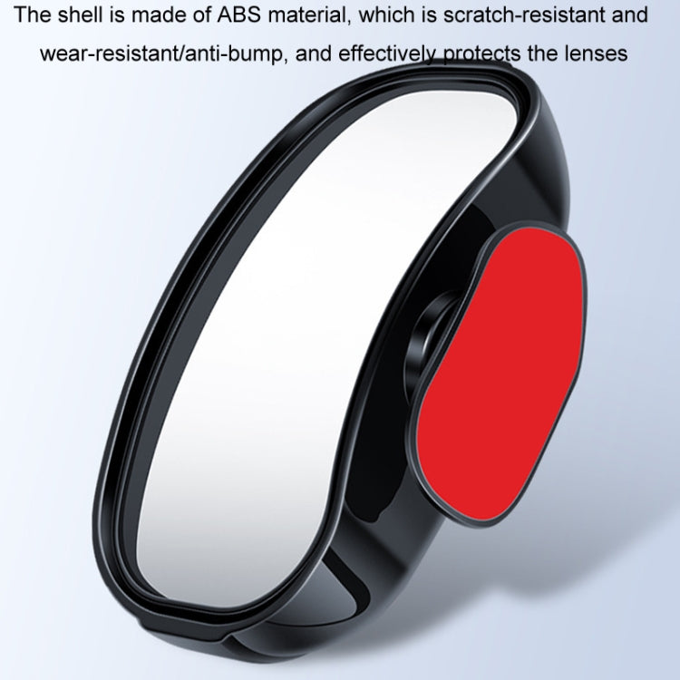 Car Rearview Mirror Assisted Reversing Blind Spot Wide-angle Mirror, Color: White - HoMEdemic™ 