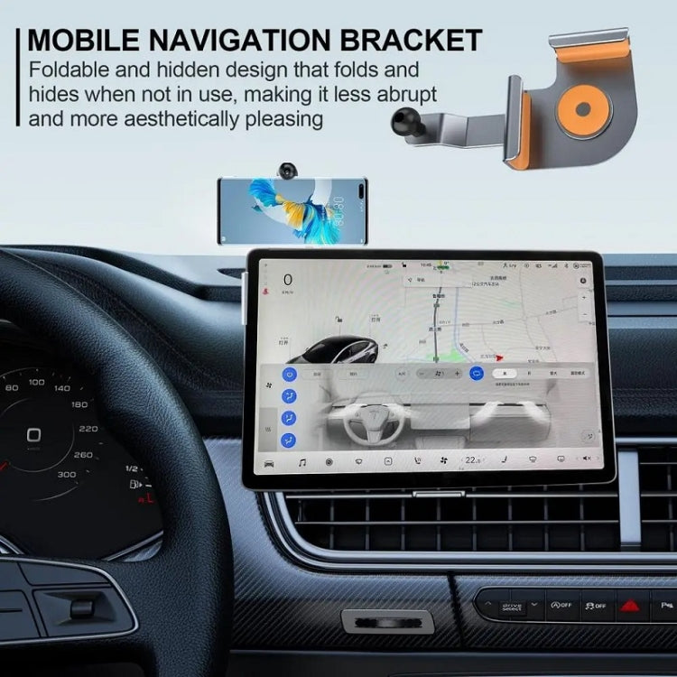 Car Screen Phone Holder Base For Tesla Model 3 And Other Models, Model: Base + Magnetic Stand - HoMEdemic™ 