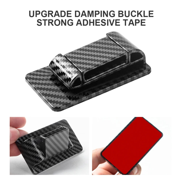 Car Seat Belt Holder Anti-collision Elastic Buckle Limiter(Carbon Fiber Black) - HoMEdemic™ 