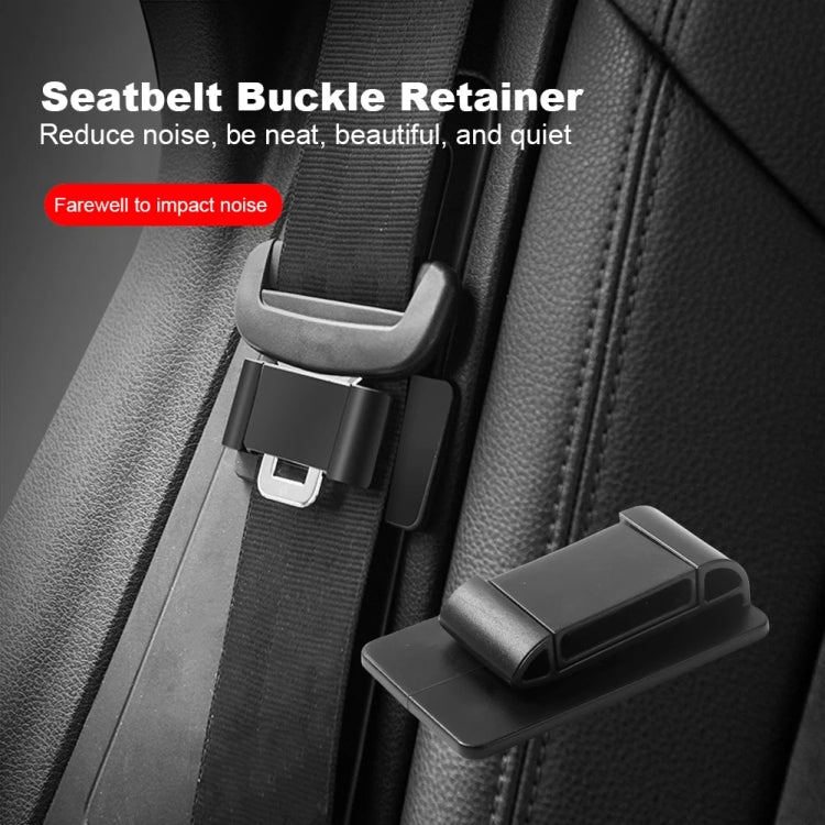 Car Seat Belt Holder Anti-collision Elastic Buckle Limiter(Carbon Fiber Black) - HoMEdemic™ 