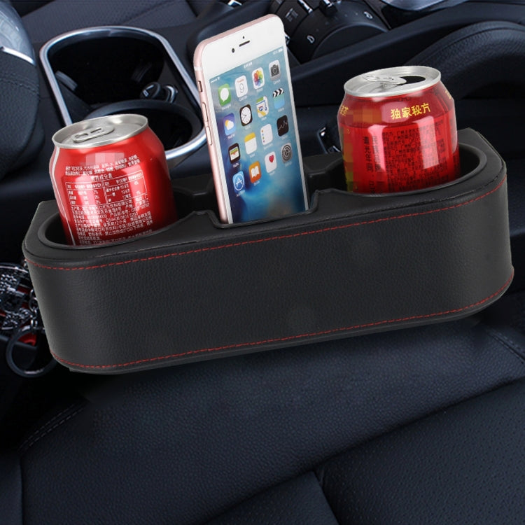 Car Seat Crevice Storage Box Cup Drink Holder Auto Pocket Stowing Tidying for Phone Pad Card Coin Case Car Accessories, Black, Grey, Khaki, Brown - HoMEdemic™ 