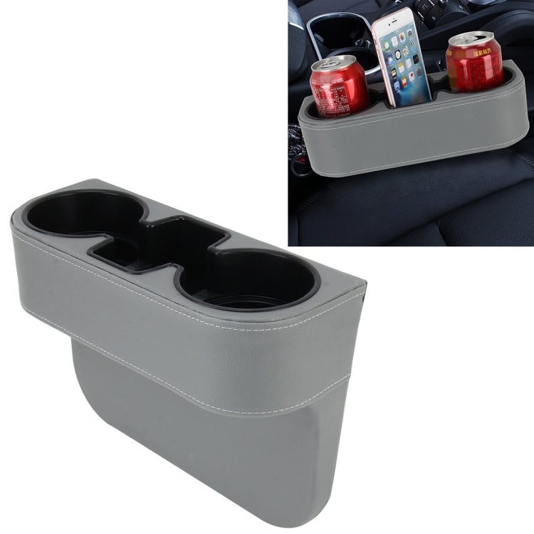 Car Seat Crevice Storage Box Cup Drink Holder Auto Pocket Stowing Tidying for Phone Pad Card Coin Case Car Accessories, Black, Grey, Khaki, Brown - HoMEdemic™ 