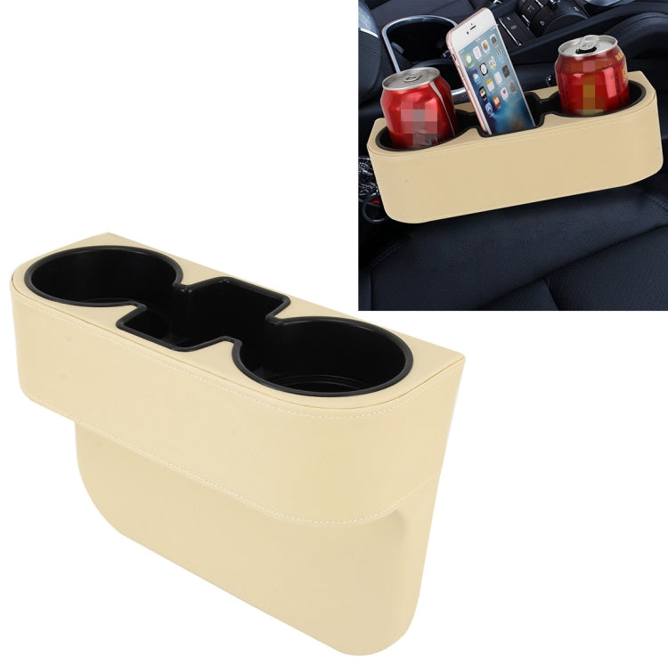 Car Seat Crevice Storage Box Cup Drink Holder Auto Pocket Stowing Tidying for Phone Pad Card Coin Case Car Accessories, Black, Grey, Khaki, Brown - HoMEdemic™ 