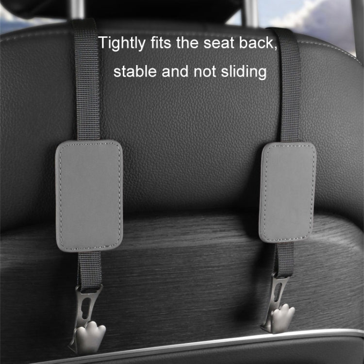 Car Seat Hook Multi-function Leather Seatback Hanger Car Interior Supplies(Grey) - HoMEdemic™ 