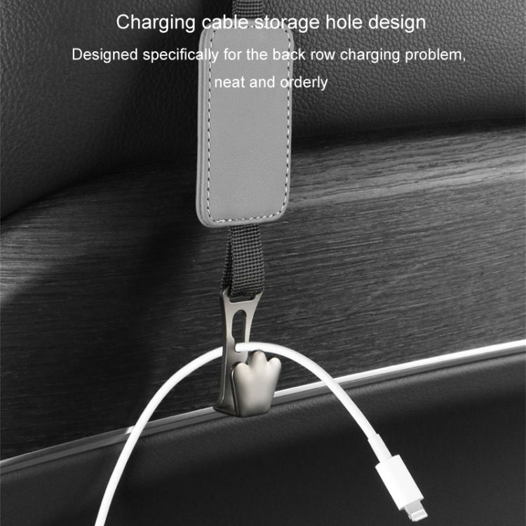 Car Seat Hook Multi-function Leather Seatback Hanger Car Interior Supplies(Grey) - HoMEdemic™ 