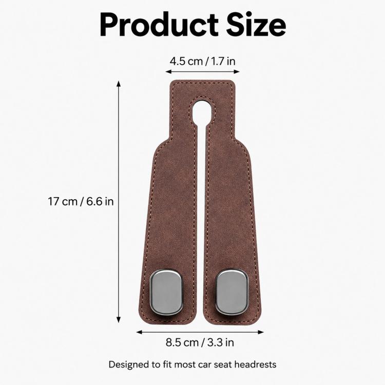 Car Seat Mack Multifunctional ABS Hook Mobile Phone Holder, Style: No Mark(Brown) - HoMEdemic™ 