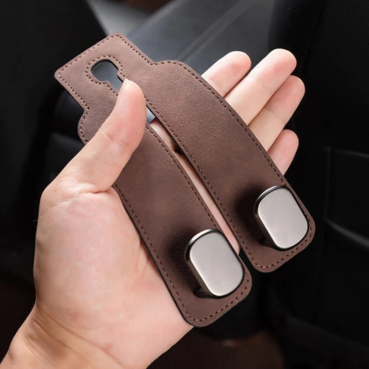 Car Seat Mack Multifunctional Metal Hook Mobile Phone Holder, Style: No Mark(Black) - HoMEdemic™ 