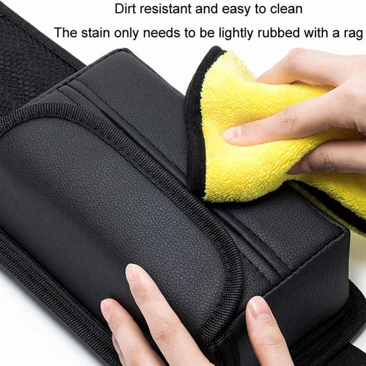 Car Seat Side Storage Hanging Bag Tissue Box, Model: H322 Grain Pattern - HoMEdemic™ 