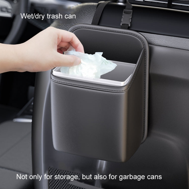 Car Seat Storage Bag With Waterproof Bucket Car Storage Multifunctional Trash Can(Black) - HoMEdemic™ 