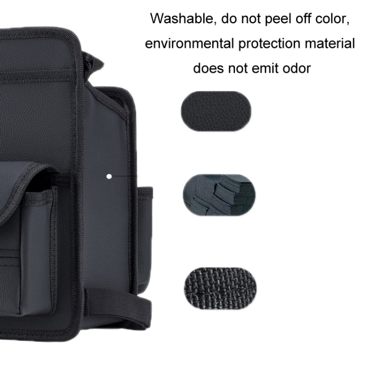 Car Seat Storage Mesh Pocket Hanging Storage Bag Tissue Box, Color: H9160 Black - HoMEdemic™ 