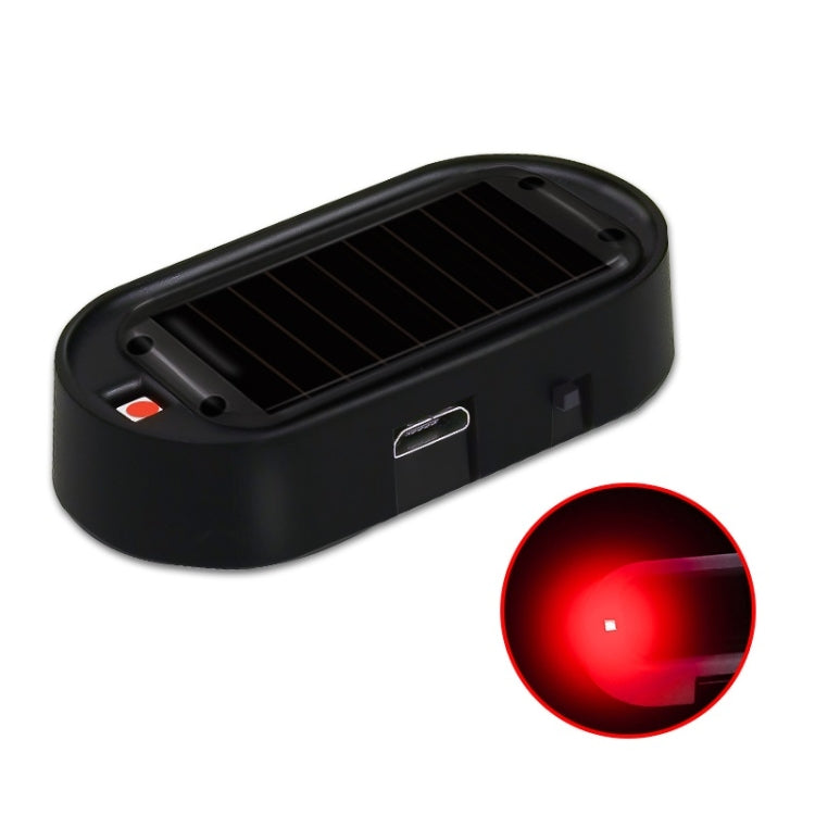 Car Solar Analog Anti-theft Device LED Warning Light(Black Shell Red Light) - HoMEdemic™ 