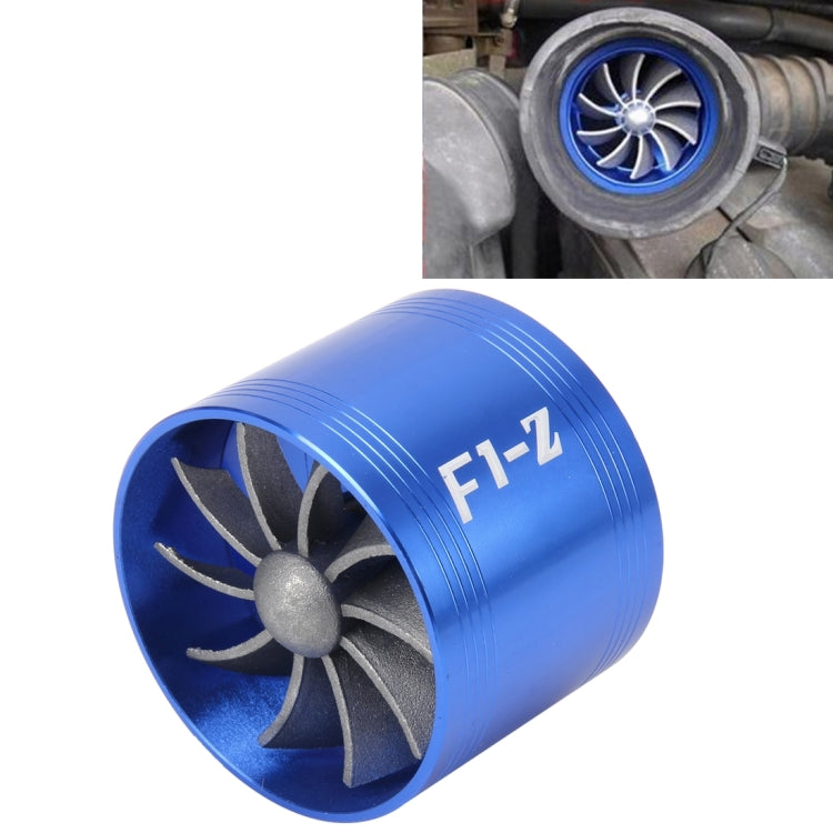 Car Stainless Universal Supercharger F1-Z Single Side Turbine Air Intake Fuel Saver Turbo Turboing Charger Fan Set kit, Single Side - HoMEdemic™ 
