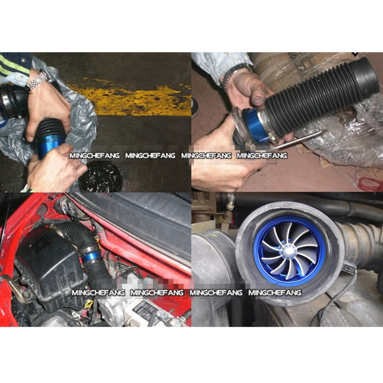 Car Stainless Universal Supercharger F1-Z Single Side Turbine Air Intake Fuel Saver Turbo Turboing Charger Fan Set kit, Single Side - HoMEdemic™ 