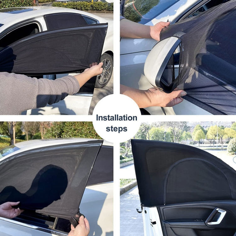Car Sun Protection Anti-mosquito Window Zipper Sunshade(Front Window (Main+Auxiliary)) - HoMEdemic™ 