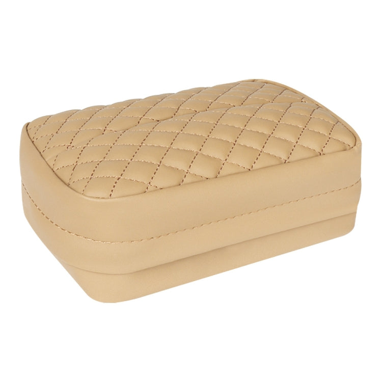 Car Sun Visor Armrest Box Back Hanging Tissue Box(Beige) - HoMEdemic™ 