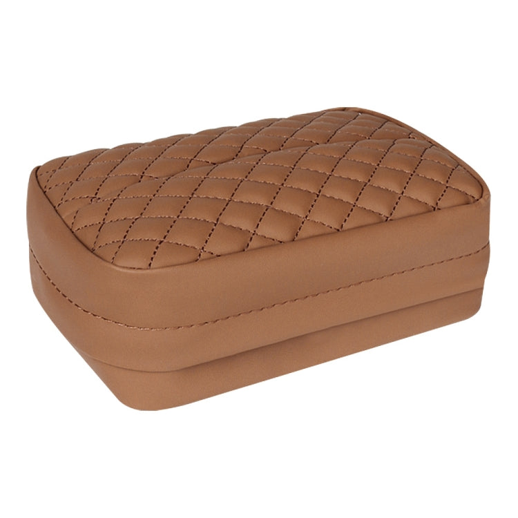 Car Sun Visor Armrest Box Back Hanging Tissue Box(Brown) - HoMEdemic™ 