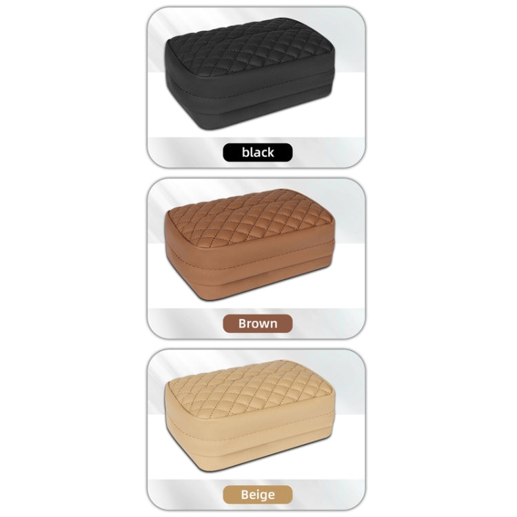Car Sun Visor Armrest Box Back Hanging Tissue Box(Brown) - HoMEdemic™ 