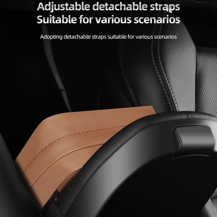 Car Sun Visor Armrest Box Back Hanging Tissue Box(Brown) - HoMEdemic™ 