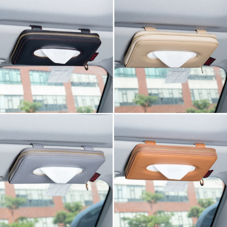Car Sun Visor Skylight Hanging Tissue Box(H052 Gray) - HoMEdemic™ 