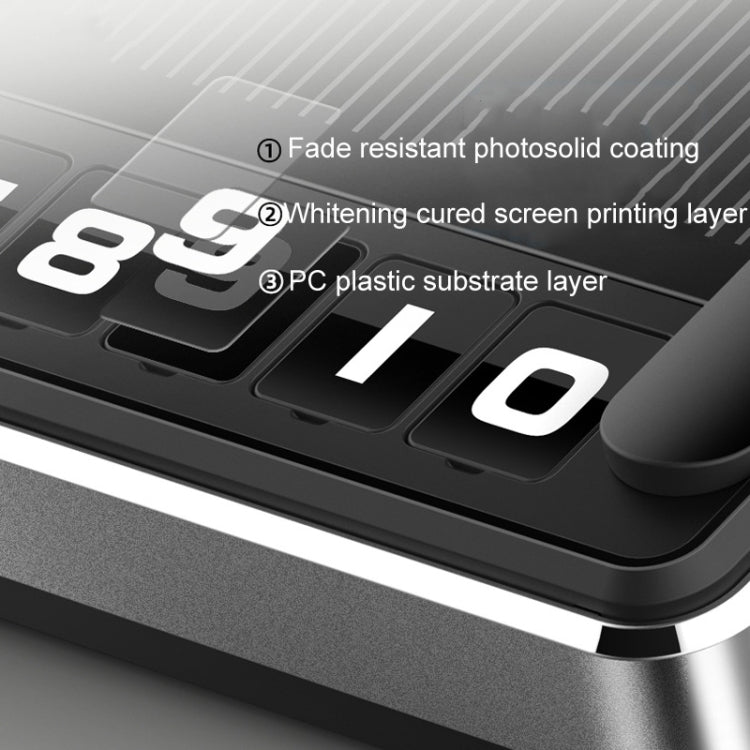 Car Temporary Parking License Plate Solar Rechargeable Luminous Parking Card(Black) - HoMEdemic™ 