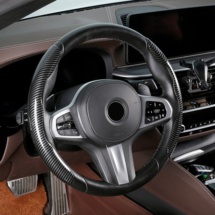Car Universal Carbon Fiber Steering Wheel Cover - HoMEdemic™ 