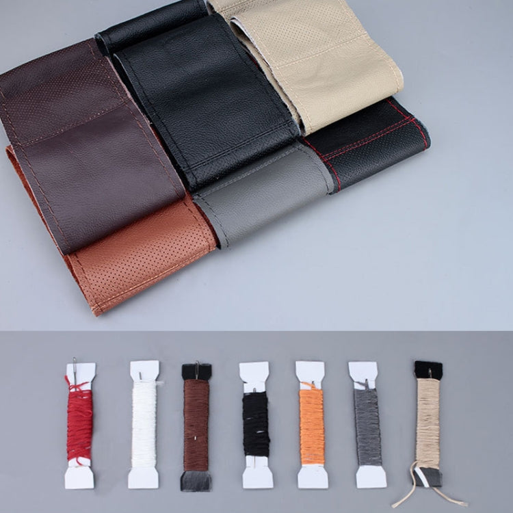 Car Universal Genuine Leather Hand-stitched Steering Wheel Cover - HoMEdemic™ 