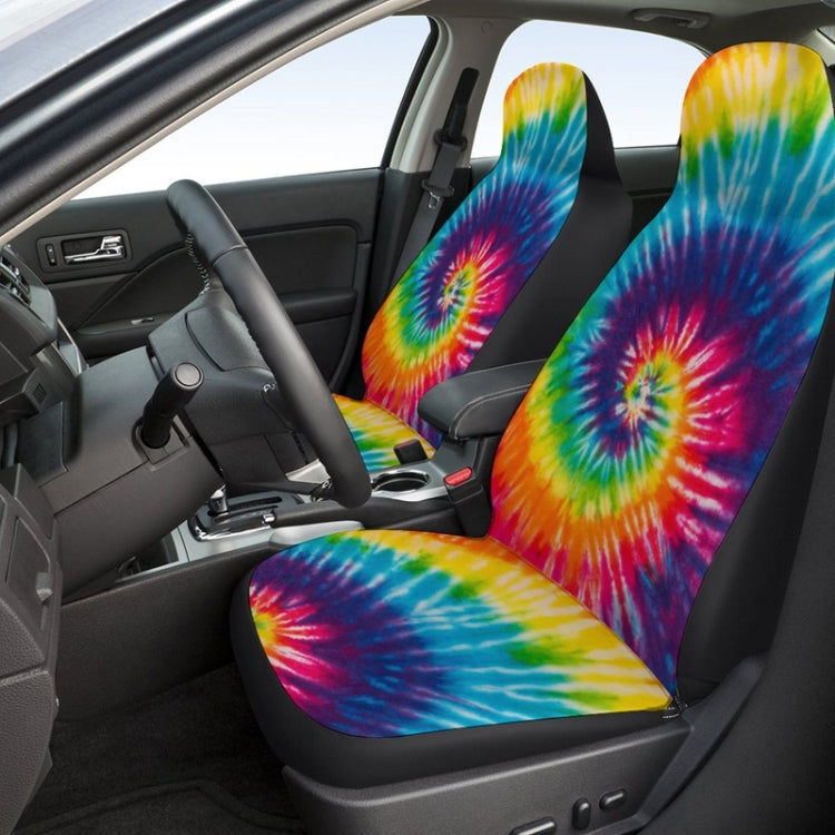 Car Universal Printed Seat Protector Automobile Decoration Supplies, Style: Coloful Swirls - HoMEdemic™ 