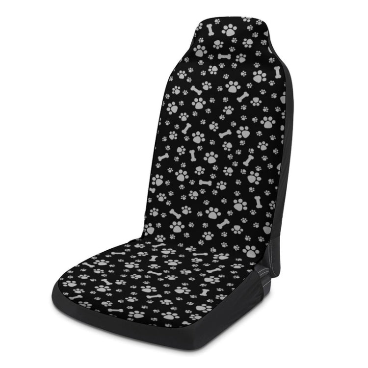 Car Universal Printed Seat Protector Automobile Decoration Supplies, Style: Footprint And Bone - HoMEdemic™ 