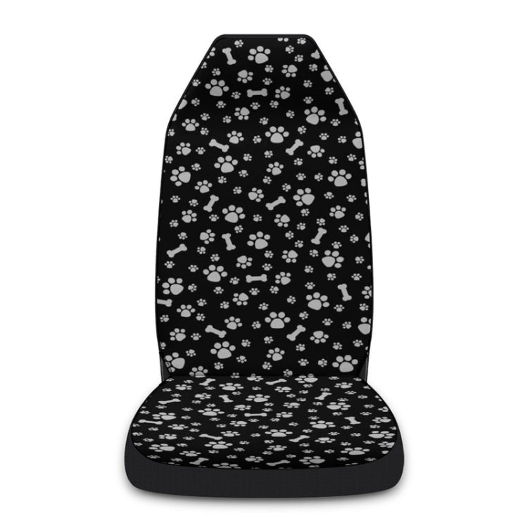Car Universal Printed Seat Protector Automobile Decoration Supplies, Style: Footprint And Bone - HoMEdemic™ 