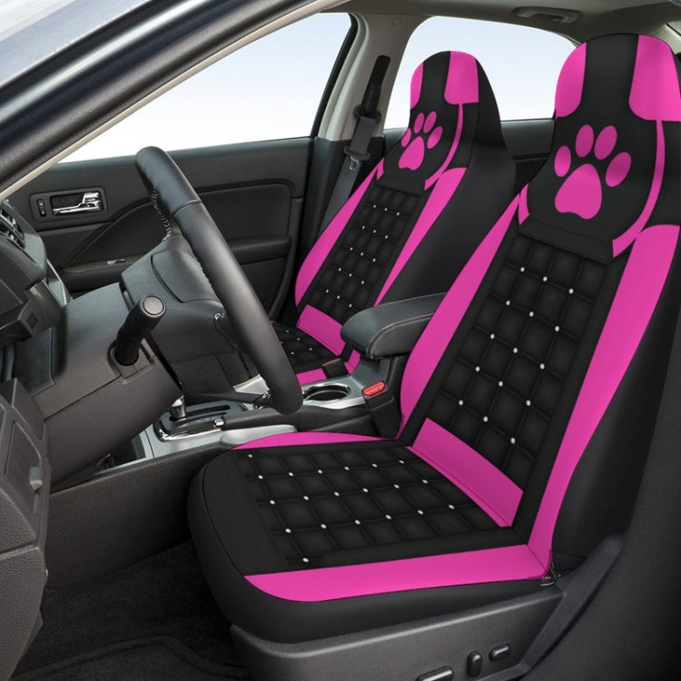 Car Universal Printed Seat Protector Automobile Decoration Supplies, Style: Pink Footprints - HoMEdemic™ 