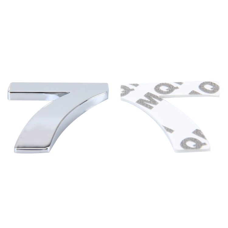 Car Vehicle Badge Emblem 3D Number One Self-adhesive Sticker Decal, Size: 3.6*4.5*0.5cm, 7, 8, 1, 2, 3, 4, 5, 6 - HoMEdemic™ 