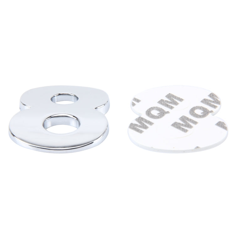 Car Vehicle Badge Emblem 3D Number One Self-adhesive Sticker Decal, Size: 3.6*4.5*0.5cm, 8, 1, 2, 3, 4, 5, 6, 7 - HoMEdemic™ 