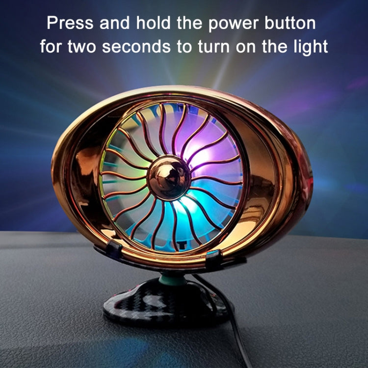 Car Vent Fan Multi-function USB Interface LED Lamp Portable Fan, CRP2631A, CRP2631B, CRP2631C, CRP2631D, CRP2631E, CRP2631F - HoMEdemic™ 