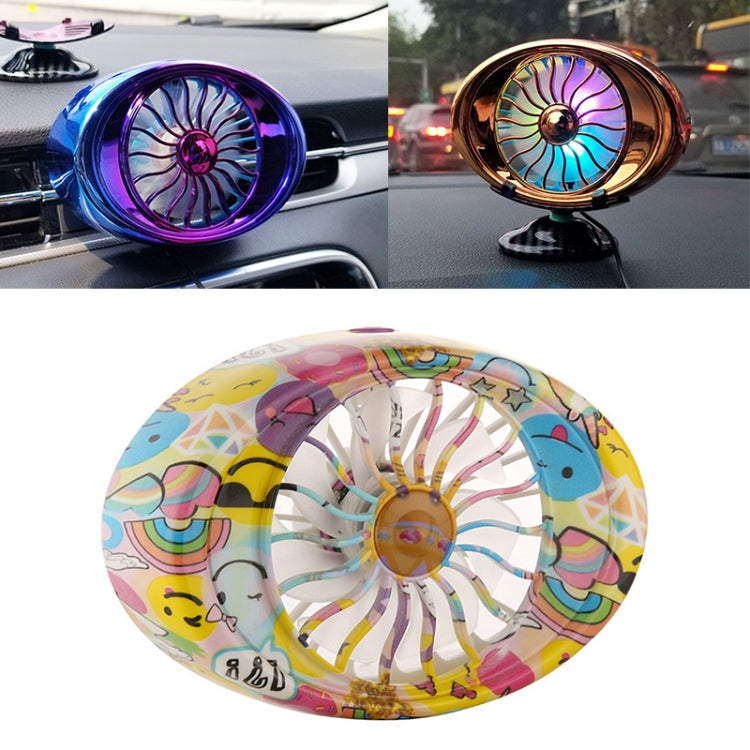 Car Vent Fan Multi-function USB Interface LED Lamp Portable Fan, CRP2631A, CRP2631B, CRP2631C, CRP2631D, CRP2631E, CRP2631F - HoMEdemic™ 