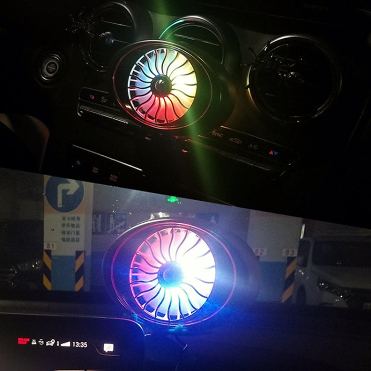 Car Vent Fan Multi-function USB Interface LED Lamp Portable Fan - HoMEdemic™ 