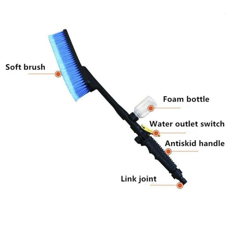 Car Wash Brush Head Soft Bristle Long Handle Brush Spray Foam Bottle Set(3 In 1) - HoMEdemic™ 