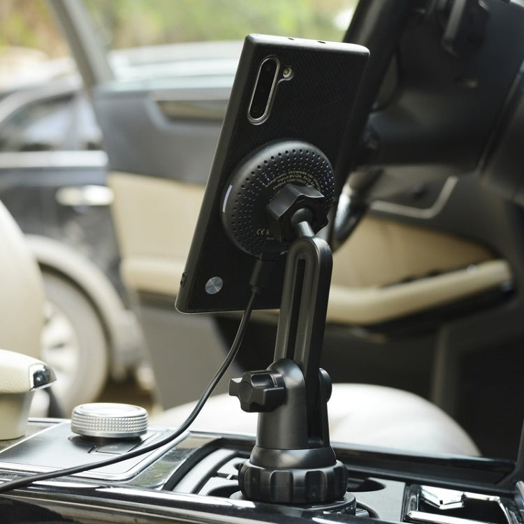 Car Water Cup Holder MagSafe Wireless Charging Bracket(Black) - HoMEdemic™ 