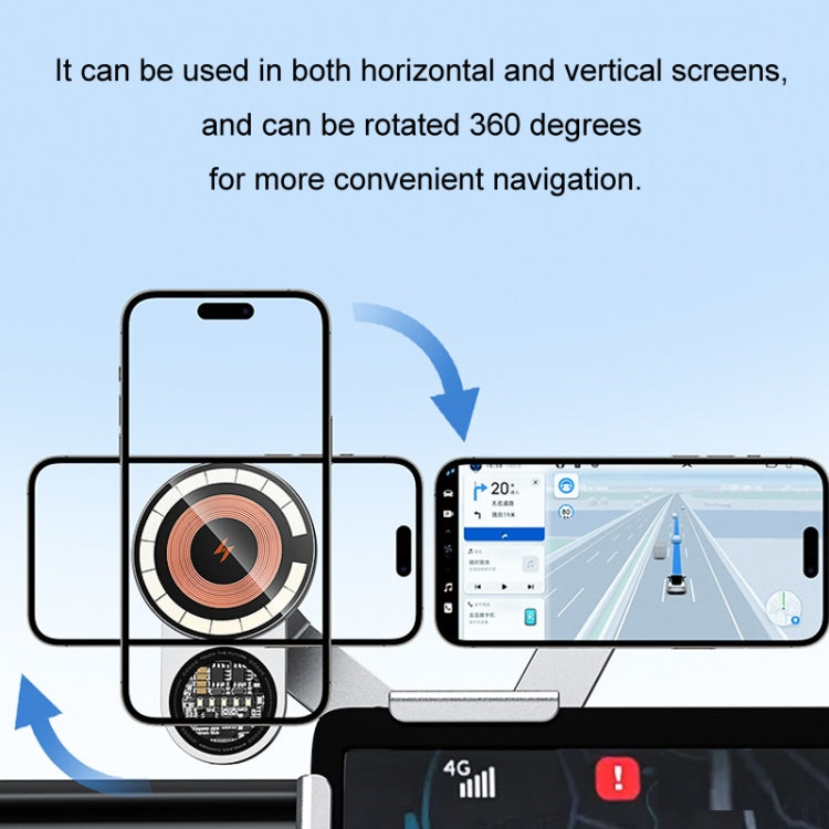 Car Wireless Charging Mobile Phone Holder For Tesla Model 3 and Other Models(Gray) - HoMEdemic™ 